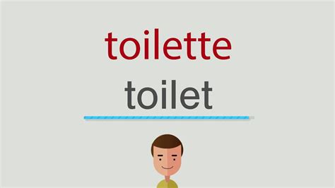 toilette auf englisch